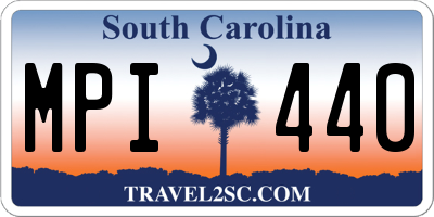 SC license plate MPI440