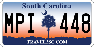 SC license plate MPI448