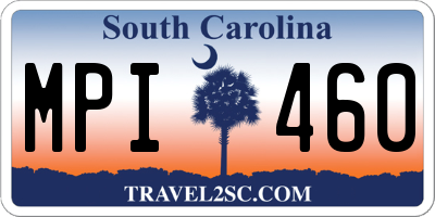 SC license plate MPI460