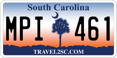 SC license plate MPI461