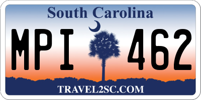 SC license plate MPI462