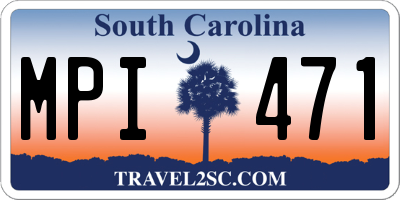 SC license plate MPI471