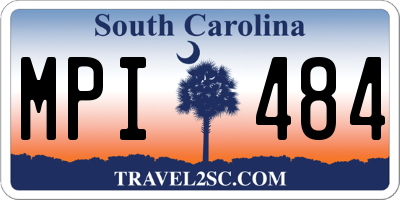SC license plate MPI484