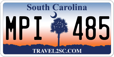 SC license plate MPI485