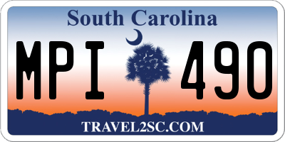 SC license plate MPI490