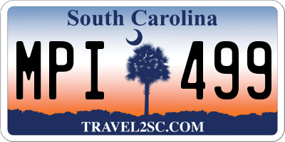 SC license plate MPI499