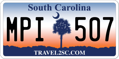 SC license plate MPI507
