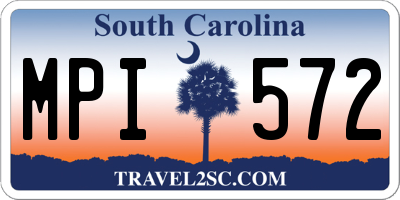 SC license plate MPI572
