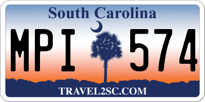 SC license plate MPI574
