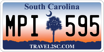 SC license plate MPI595