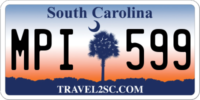 SC license plate MPI599