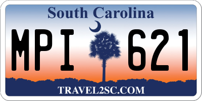 SC license plate MPI621