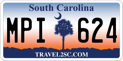 SC license plate MPI624