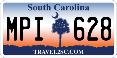 SC license plate MPI628
