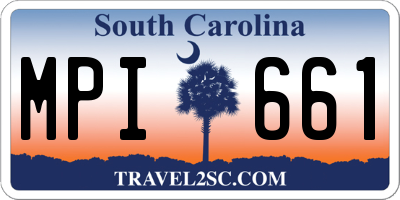 SC license plate MPI661