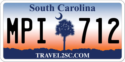 SC license plate MPI712