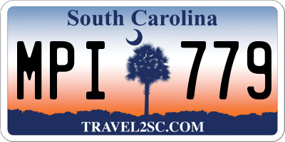 SC license plate MPI779
