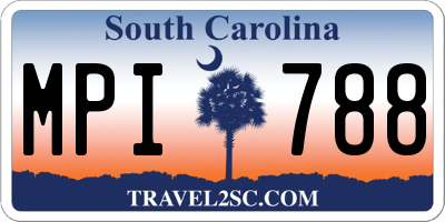 SC license plate MPI788