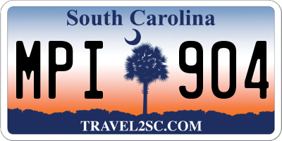 SC license plate MPI904