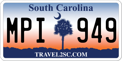 SC license plate MPI949