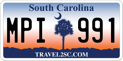 SC license plate MPI991