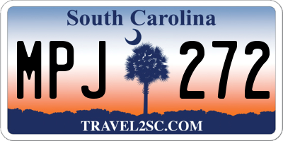 SC license plate MPJ272