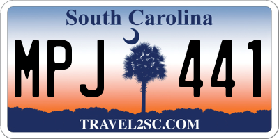 SC license plate MPJ441