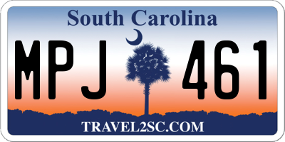 SC license plate MPJ461