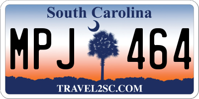 SC license plate MPJ464