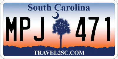 SC license plate MPJ471