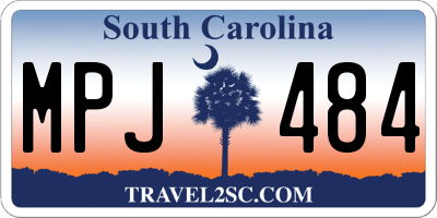 SC license plate MPJ484
