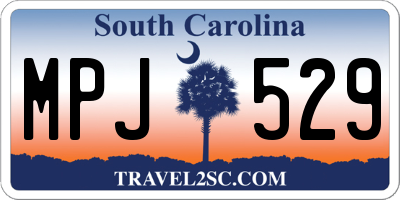 SC license plate MPJ529
