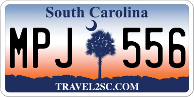 SC license plate MPJ556