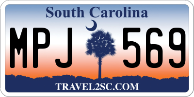 SC license plate MPJ569