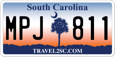 SC license plate MPJ811