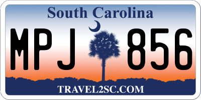 SC license plate MPJ856