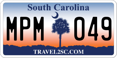 SC license plate MPM049