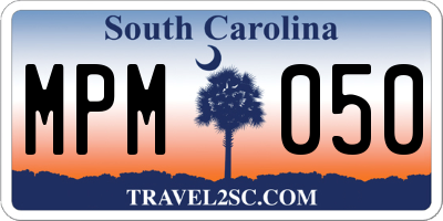 SC license plate MPM050