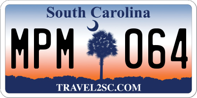 SC license plate MPM064
