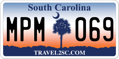SC license plate MPM069