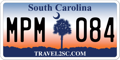 SC license plate MPM084