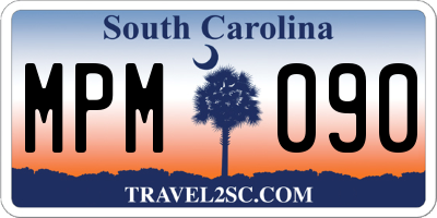 SC license plate MPM090