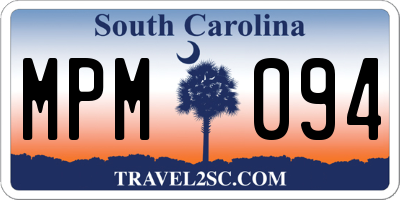 SC license plate MPM094