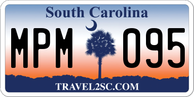SC license plate MPM095