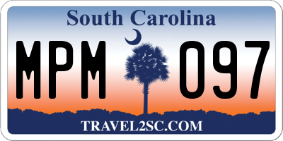 SC license plate MPM097
