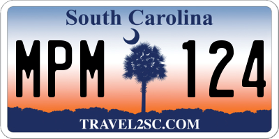 SC license plate MPM124