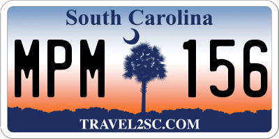 SC license plate MPM156