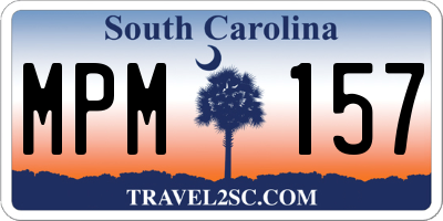 SC license plate MPM157
