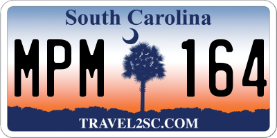 SC license plate MPM164