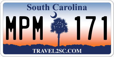 SC license plate MPM171